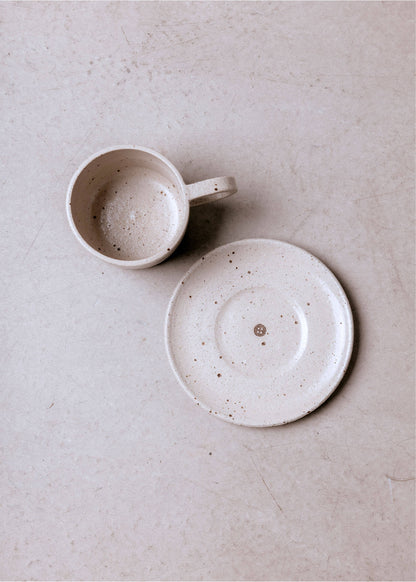 Mae Ceramics X Factory Coffee Cup and Saucer 6 oz