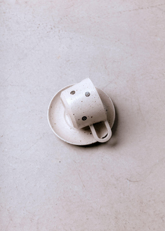 Mae Ceramics X Factory Coffee Cup and Saucer 6 oz