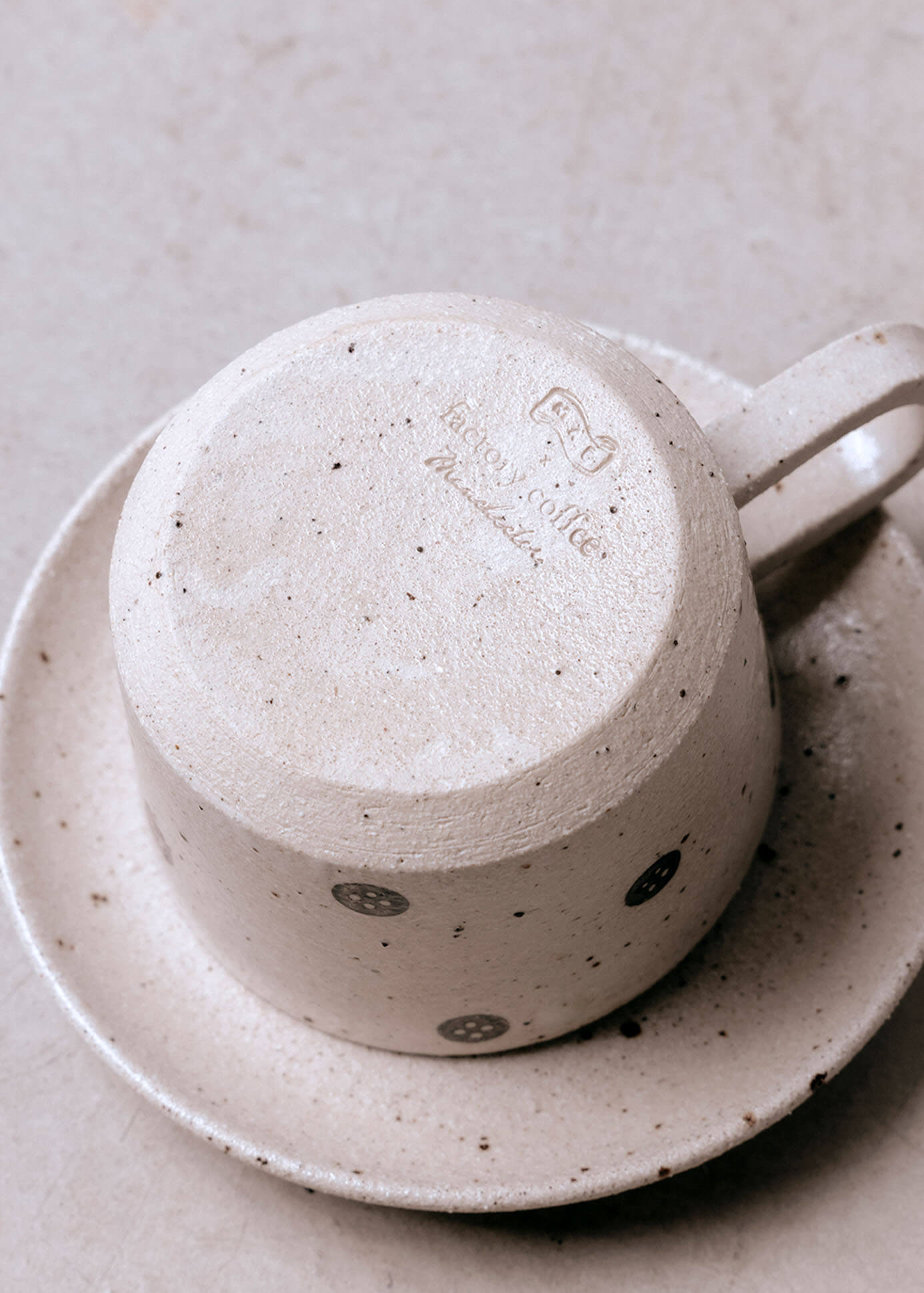 Mae Ceramics X Factory Coffee Cup and Saucer 6 oz