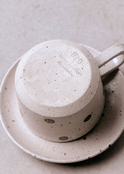 Mae Ceramics X Factory Coffee Cup and Saucer 6 oz