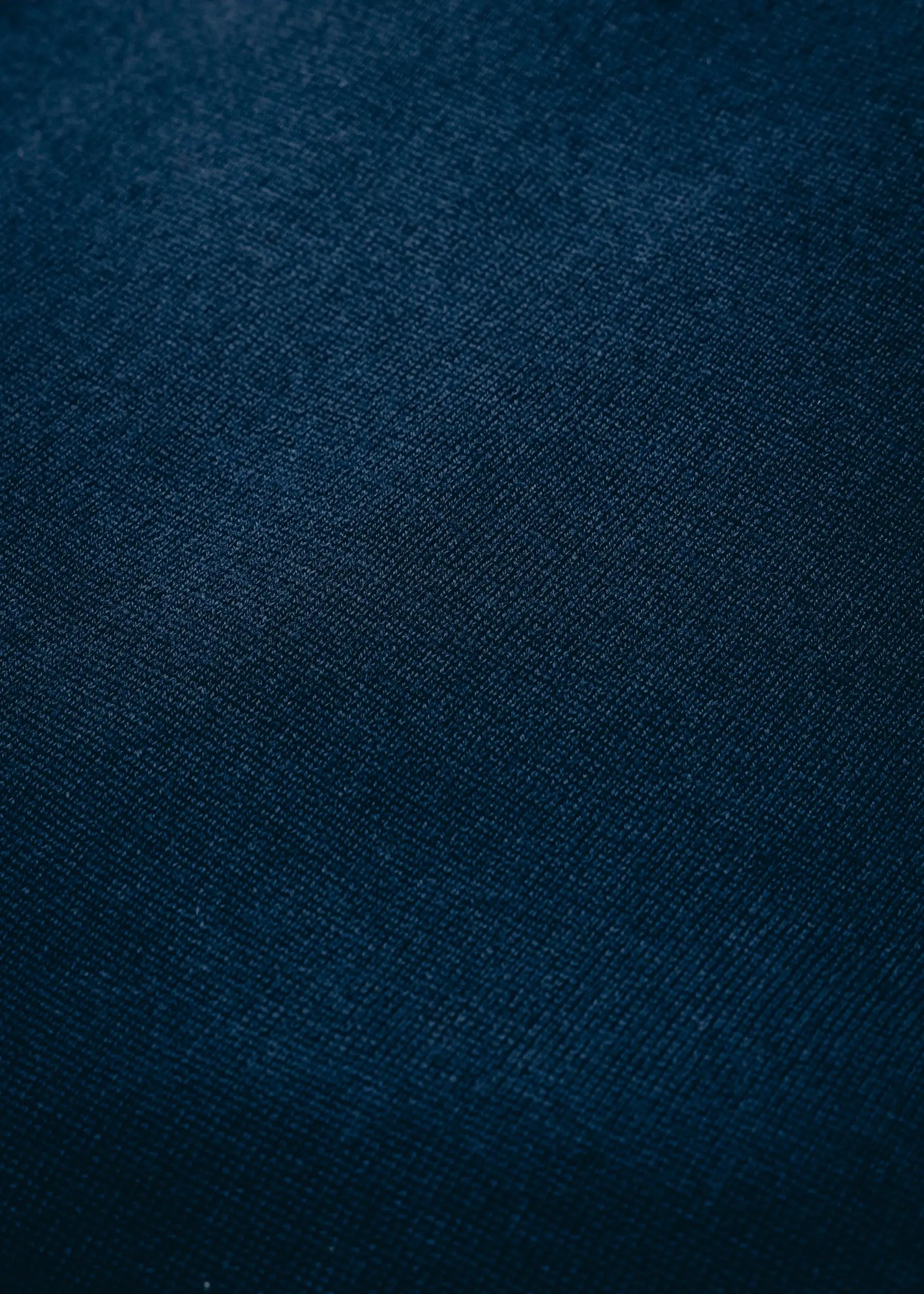 Navy Blue Merino Wool Long Sleeve Polo Shirt Mens